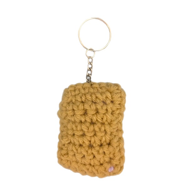Crochet Toaster Pastry Keychain - Picture 2 of 2